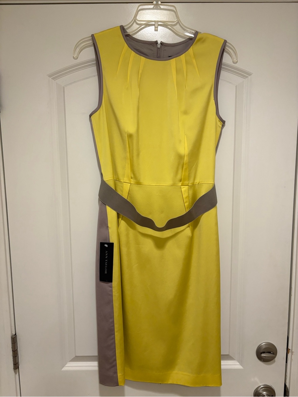 Ann Taylor Sleeveless Two-Tone Sheath Dress NWT